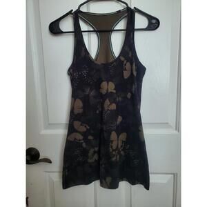 Lululemon Tank Top Cool Racerback Small Butterfly Design Y2k Grunge Dark Fairy